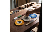 3 Pieces Cloth Polishing Wheel Rotary Polishing Wheel with Buffing Agent Coarse Tool Set for Woodworkers, Workshop