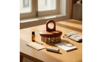 Rounded-Teeth Massage Comb with Finger Loop Ergonomic Wooden Meridian Comb Portable Wooden Scalp Massager Long-Lasting