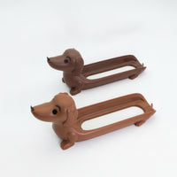 Cartoon-Style Dachshund Serving Tray Space-Saving Dachshund Tray Cute Dog Shaped Plate Adorable for Snack Time