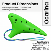 12 Hole Alto C Musical Instrument, Instrument Gift for Beginners, 12 Hole Ocarina Instrument, Musica - Image 5