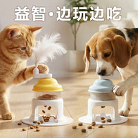 宠物用品新款猫咪漏食旋转玩具缓食垫刨冰机自嗨解闷逗猫狗狗玩具