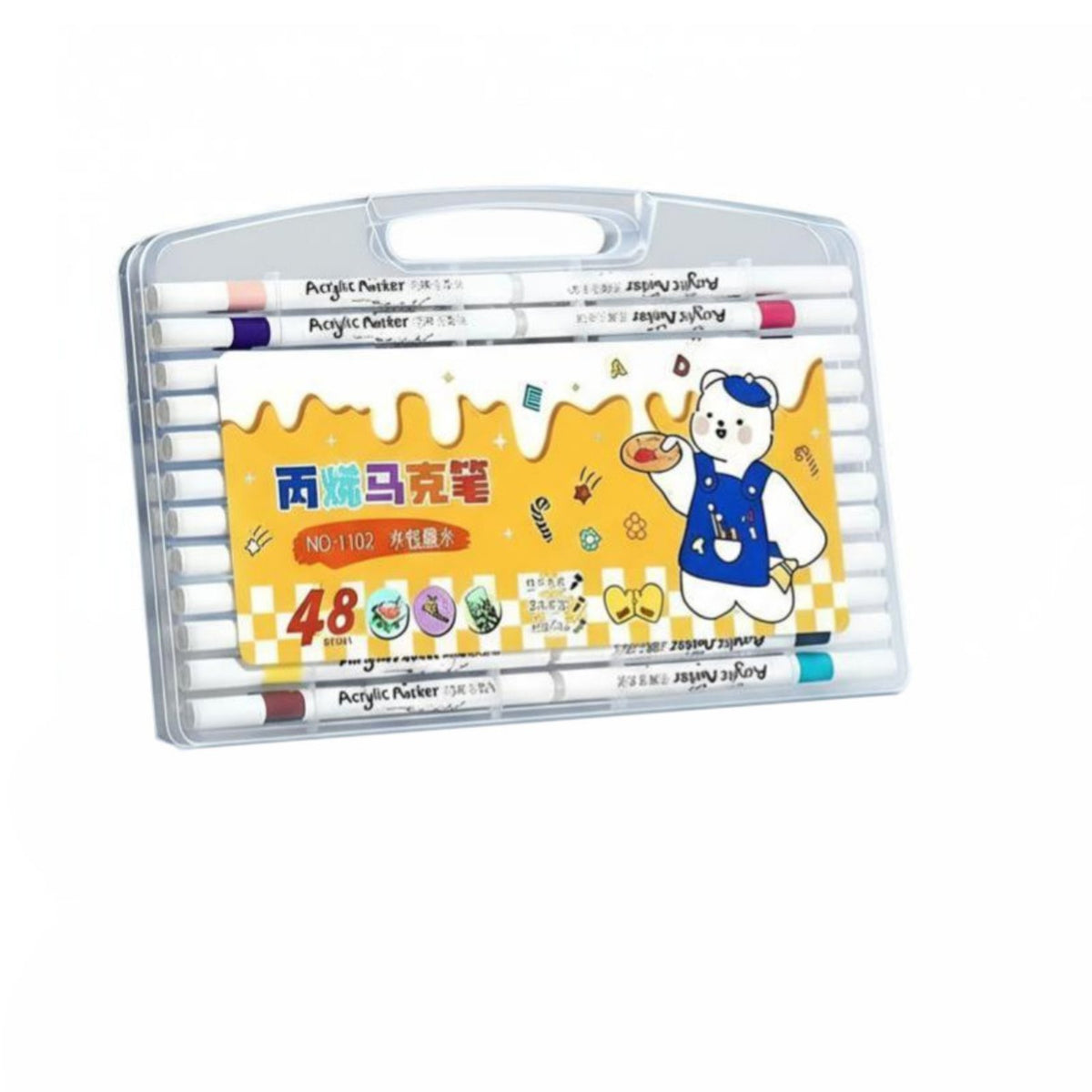 Acrylic Marker Pen Set, Watercolor Pens, Assorted Colors, Kids, Kindergarten, Student Art Supplies