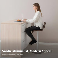 Upholstered Highrear Stool Adjustable Height Upholstered Pedestal Bar Stool