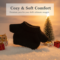 20cm Cotton Doll Knitted Sweater Christmas Deer Head Pattern