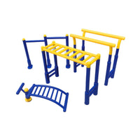 Miniature Outdoor Gym Equipment Set for Dollhouse