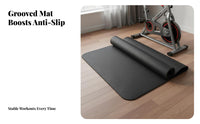 Noise Reducing Fitness Equipment Mat Vibration Reduction Shock Absorbing Floor Mat Easy to Clean Gym Flooring Moisture Resistant for Garage