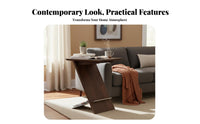 Magazine Holder Table Minimalist Aesthetic Z-Shaped Magazine Table Space-Saving
