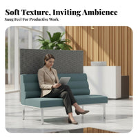 Acompanyustic Booth Chair Enclosed Design Highrear Sofa Companynfigurable Minimalist Design for Office Workers, Lobby, Lounge