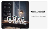 Space these figurinese Miniature Astronaut Figurine Giftprepared Astronaut Statuette Creative Design Desktop decoration Wide Application for Adults, Children, Party Planners, Home Decor, Living Room, Bedroom, Car dashboard