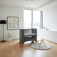 Grows with Child Multifunctional Baby Bed Rounded Corners Convertible Baby Crib Modern Toddler Bed for Newborns