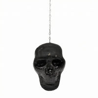 Skull Disco Ball Glittering Skeleton Head Decor Retro Glam