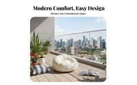 Frameless plush Couch Lie-Flat Design Single-Seat Lounger Small Space suitable Easy Setup for Apartment Dwellers, Young Adults