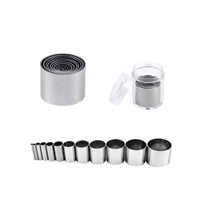 12 Pieces Clay Set with Jar Mini Round Circle Molds Long-Lasting for Crafters