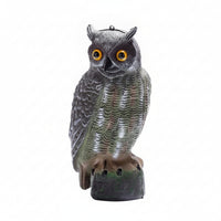 Owl Garden Ornament Textured Outdoor Decor Weatherproof for Pond