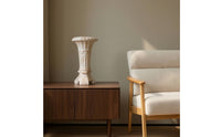 Classical Column Vase Carved Pedestal Vase Decorative Vases Tall for Florists, Entryway, Mantel