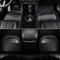 Universal PVC Anti-Slip Car Floor Mat, Thickened, Transparent, 5-Piece Set