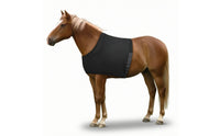 Anti-Rub Horse Vest with Velcro Breathable Horse Bib Stretch Shoulder Guard Defensive for Horses, Equestrians, Stable, Grooming, Transport