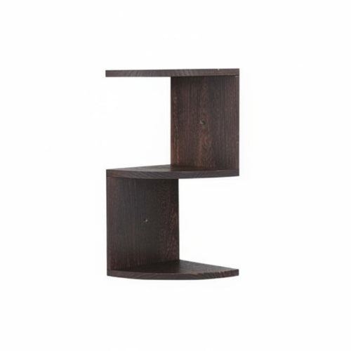Tiered Fan-Shaped Shelf adaptable Display Corner Storage Rounded Edges for Study