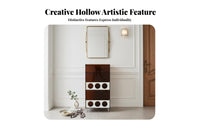 Transparent Look Wavy Acrylic Storage Module Multi-Functional Home Furniture mid-centurymid-century-mid-century-century modern Inspired Display Cabinet Easy to Clean for Homeowners, Apartment Dwellers, Collectors, Living Room, Entryway, Bedroom, Playroom