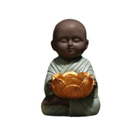 禅意小和尚摆设品佛像和尚桌面摆件玄关装饰摆件客厅酒柜家居装饰
