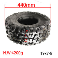 ATV沙滩车卡丁车电瓶车真空轮胎A花18x9.5-8观光车19x7-8真空胎