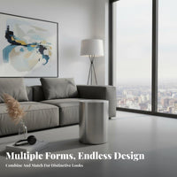 Metal Cube Seat Industrial Design Commercial Furnishing Minimalist Design