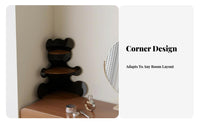 teddy-shapedShaped Corner organizer Transparent Cosmetic support for Dressing Table, Bedroom