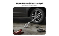 Folding Cross Wrench Space Saving Folding Lug Wrench Easy Storage for Mechanics