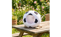 Padded Soccer Ball Head Cover Soft Soccer Ball Soft Fabric Hat 3D Headgear Oversized for Cosplayers, Content Creators, Costume Parties, Photo Shoots, School Events