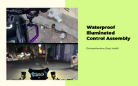 Waterproof LED Controller for Motorcycle & Scooter Handlebar