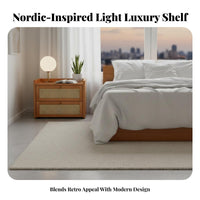 Bedside Cabinet with Drawer Light Luxury Design Bedroom Furniture Space-Saving