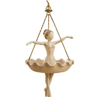 Dancing Lady Hanging Planter Resin Craft
