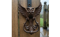 Cast Iron Owl Door Knocker Ornate Owl Door Knocker Long-Lasting