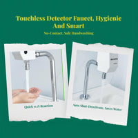 Infrared touchless medical faucet