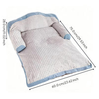 Rectangle Dog Bed, Washable Sofa, Removable Cover, Non-Slip