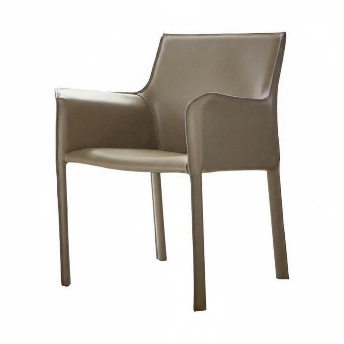 Upholstered Armchair Light Luxury Upholstered Side Chair Minimalist Design Nordic Aesthetic for Dining Room, Restaurant, Bedroom