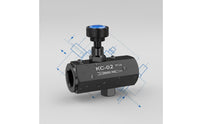 Hydraulic Stream Control Valve High Pressure Rated One-Way Throttle Valve Thickened Carbon Steel Structure 3/8 Inch NPT Stream Regulator