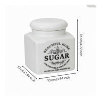 Ceramic Storage Jar Versatile Ceramic Canister Easy to Fresh Brew Tea Sugar Container