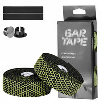 2 Pieces Road Handlebar Tape Wear-Resistant Shock Absorbing Handlebar Wrap Breathable for Cyclists