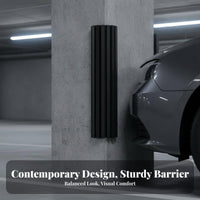 2 Pieces Shock Absorbent Garage Wall Bumper Pad Flexible Garage Wall Protector Cuttable for Parking Lot, Warehouse, Basement