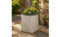 2 Pieces Decorative Iron Pot Handmade Style Rustic Metal Planter Easy to Outdoor-Compatible Decor for Balcony