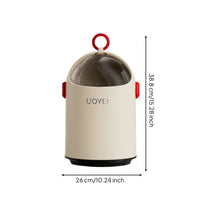 Trash Can with Sliding Lid Modern Wastebasket Easy to Clean for Bedroom