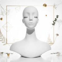 Mannequin Head with Shoulders Luxury Look Display Head with Shoulders Smooth Finish Jewelry Display Bust for Shop Window, Photo Photography