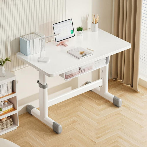 Activity Desk Adjustable Learning Table Ergonomic Student Desk with Storage Children's Desk and Chair Set Engineered Wood Waterproof Finish Suitable for Children and Teenagers Study Room