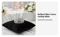 Small Queen Tiara Elegant Design Alloy Crown Cake Decoration Mini Crystal Crown Sparkling Gold Crystal Tiara Versatile