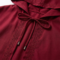 Hooded Cape Fancy Dress Lace Trim, Dress Costume Ruffled Shoulder Cosplay, Halloween Fancy Dress Str - Image 9