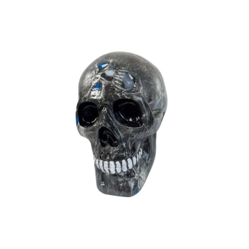 Skull Figurine Dark Statue Realistic for Tabletop