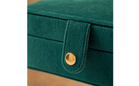 Velvet Jewelry Box Soft-Touch Jewelry Box with Snap Button Portable for Dresser