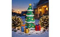 Inflatable Christmas Tree Festive Christmas Tree with Gift Boxes Inflatable Present Box Bright Holiday Display Lightweight