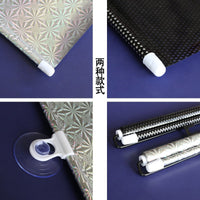 Car Sun Shade Mesh Sunscreen Heat Insulation Sun Visor Automatic Retractable Sun Shade Front Windshield Curtain Sun Guard